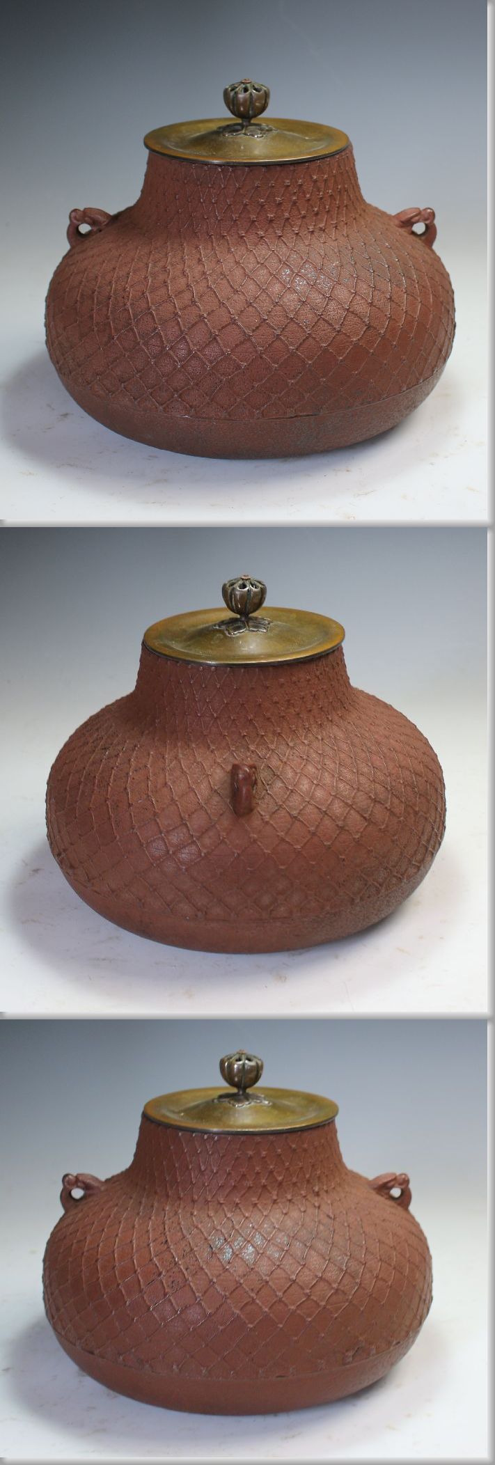 Amazon.co.jp: 茶道具 平万代屋釜 釜師 増山馨鉄 銅蓋 釜