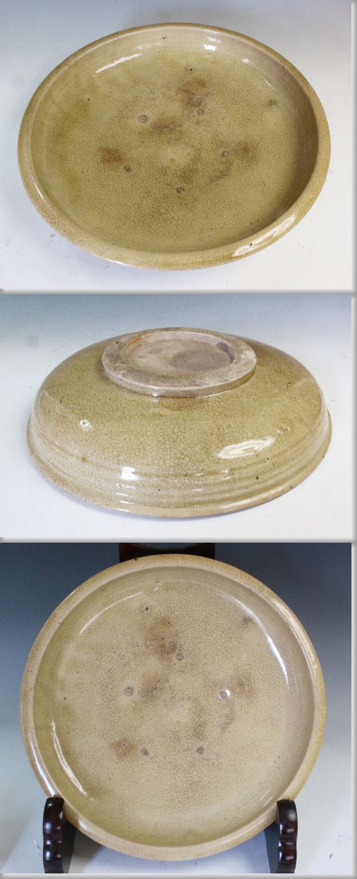 古董,收藏 陶艺 工艺品 日本陶瓷 濑户 碟    